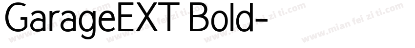 GarageEXT Bold字体转换